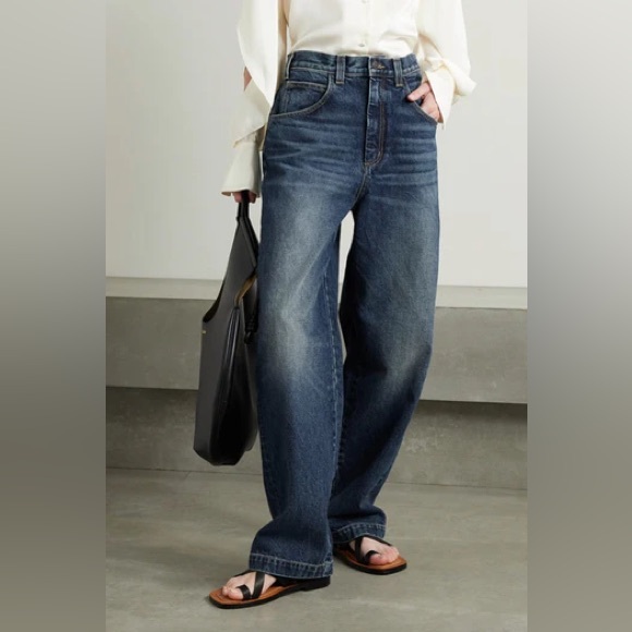 Nili Lotan Denim - Nili Lotan Aaron wide-leg jeans